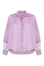 Carica l'immagine nel visualizzatore di Gallery, Camicia ciclamino ricamata a mano