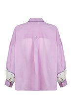 Carica l'immagine nel visualizzatore di Gallery, Camicia ciclamino ricamata a mano