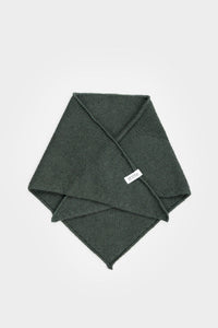 Bandana in cashmere rigenerato verde foresta