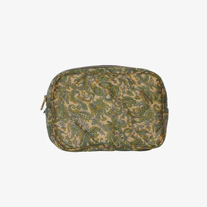 Small silk cosmetic bag - Curry