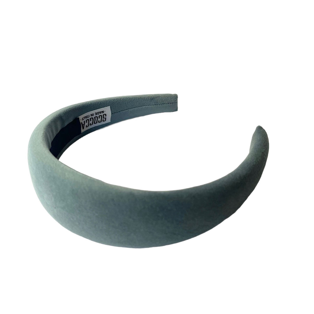 Velvet headband - Cerulean blue