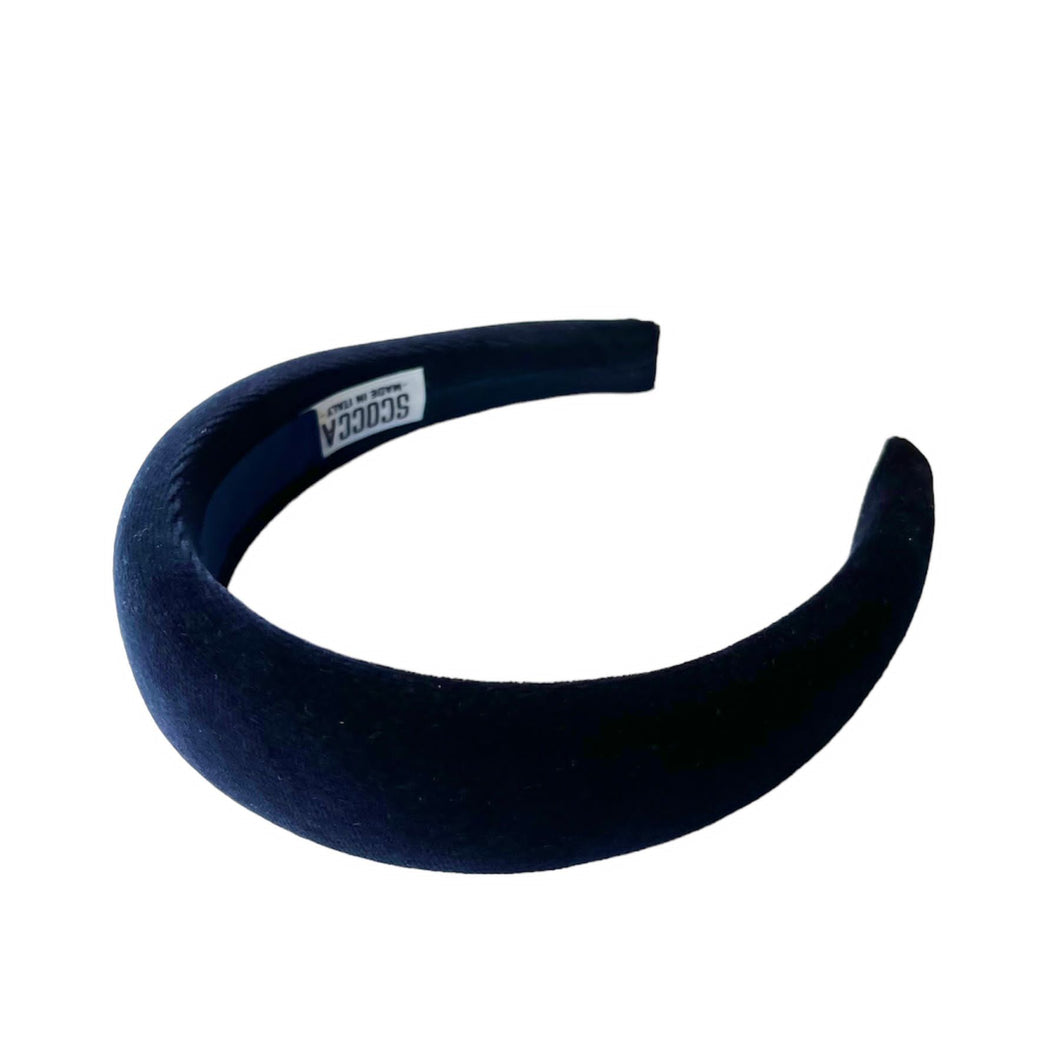 Velvet headband - Sapphire