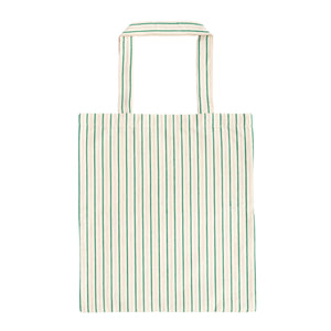 Cotton striped tote bag - Grass