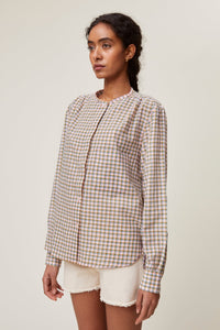 Camicia in cotone a quadretti