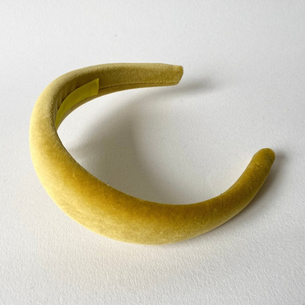 Velvet headband - Mustard