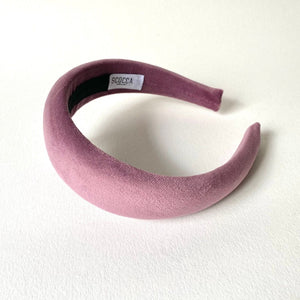 Velvet headband - Mauve