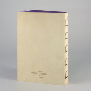 Notebook con copertina Pride and Prejudice e laterali lilla. retro
