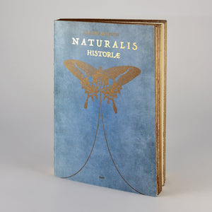 Notebook con copertina Naturalis Historiae e laterali oro.
